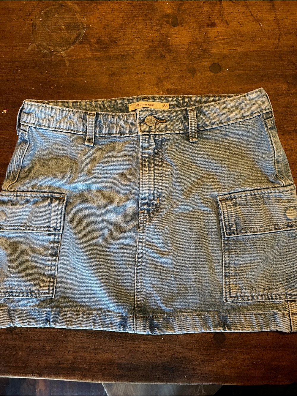 Levi’s denim cargo skirt